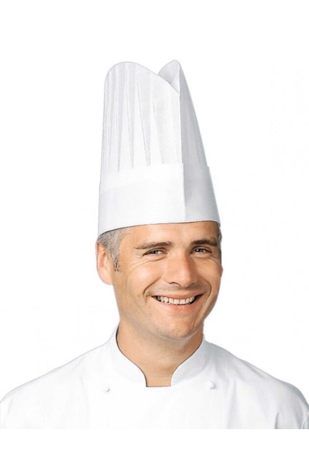 amscan 390389 White Disposable Chefs Hat 6 Pcs